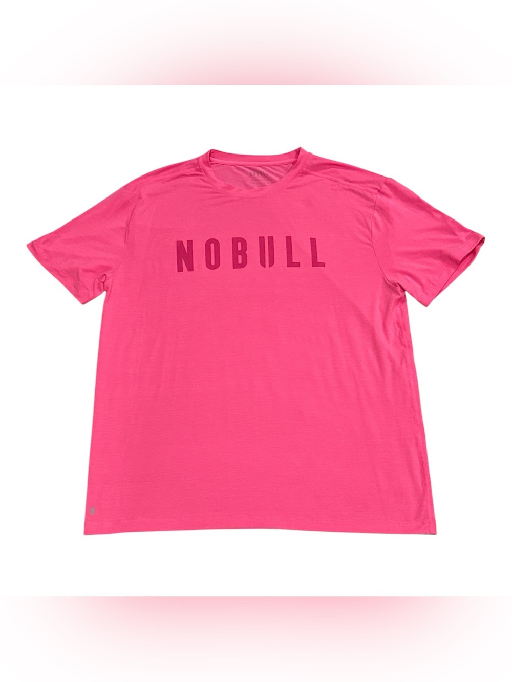 Nobull Gym Workout Activewear Short Sleeve Pink T Shirt Regular Fit Mens XL